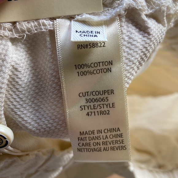 NWT Max Studio Textured Twill Barrel Leg Pull On Trousers, size Large - Picture 11 of 13